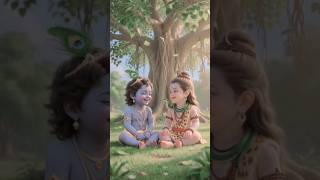 🌺🙏 friendship shiva and kana#mahadev#krishna#cartoon#funny#trending🙏🌺