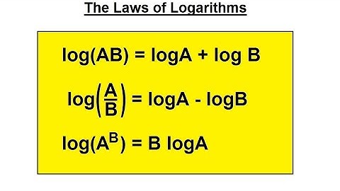 PreCalculus - Logarithmic Function (11 of 23) Law of Logarithms