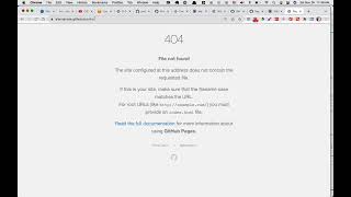 Why does my github repo get a 404 error? AKA How to turn on GitHub Pages on a new repository.