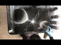 Spray Paint Art | Black and White Space