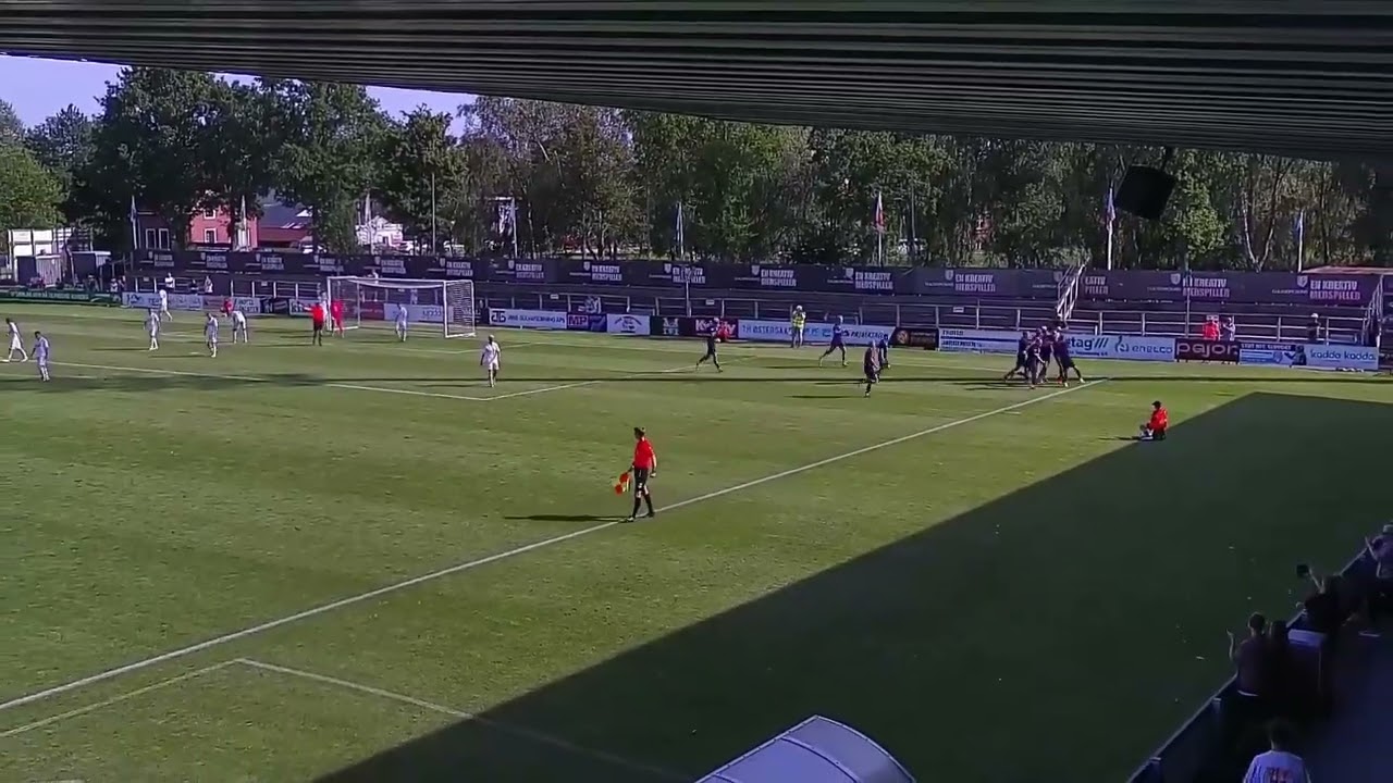 Mikkel Dahl-mål for Nykøbing FC mod Holbæk B&I i CampoBet 3. Division.