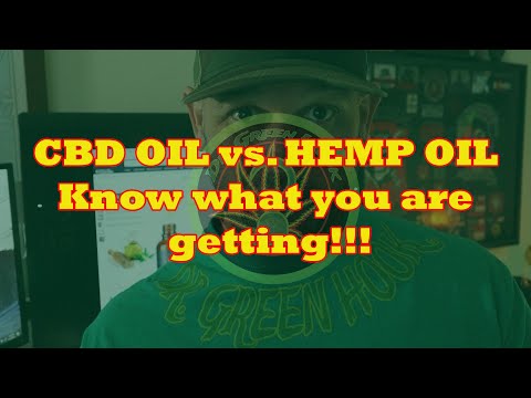 CBD oil vs Hemp Oil not the same know what you are buying!