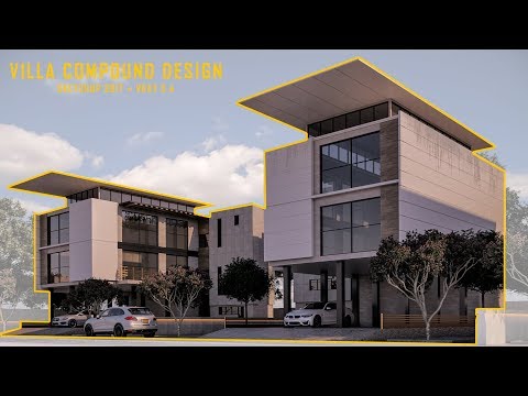 Villa Compound Design: Modeling, Materials & PostProduction