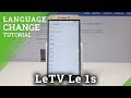 How to change language in letv le 1s  set up region settings