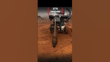 S770 Trenching #bobcat #skidsteerloader #S770 #bobcatchallenge #trencher #trenching #utilities