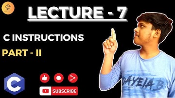 "Mastering C Programming: Instructions in C - Operator precedence | Lecture 7 | Codingly"