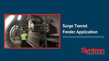 Surge Tunnel Feeder Application Featuring Syntron® Heavy Duty Feeders