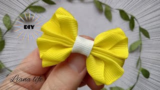 Cute Hair Bows with ribbons🎀БАНТИКИ  на первые хвостики СВОИМИ РУКАМИ😍| 🎀|DIY|BOW|laço😍💓