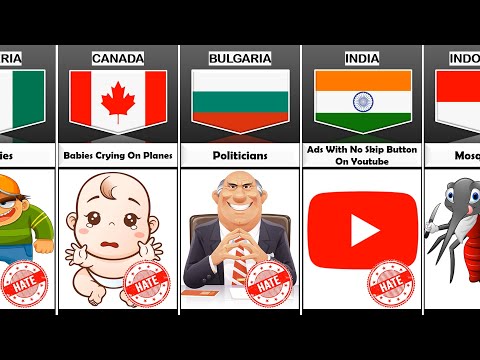 Most Hated Things in Different Countries
