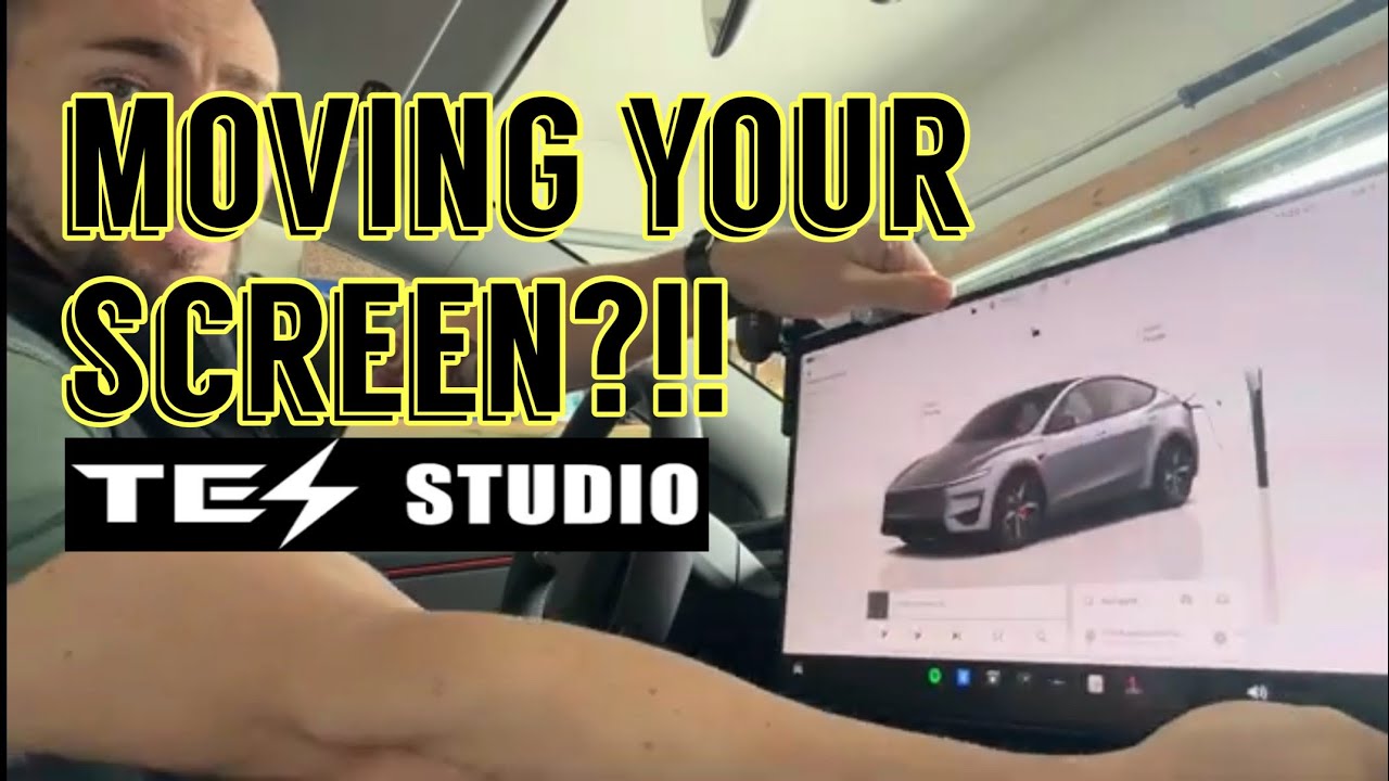 Tes Studio Swivel Mount install DIY 2026 Model Y Performance 16" screen