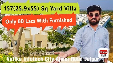 157(25.9 x 55) Sq Yard JDA Approved Villa only 60 Lacs With Furnished On Ajmer Road Jaipur
