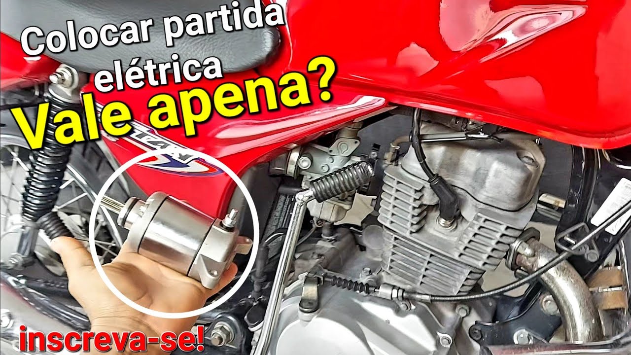 Moto com partida no pedal compensa colocar partida elétrica? Qual valor ...
