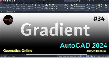 34- استخدام(Gradient) فى الاوتوكاد  # Ahmed Hashim