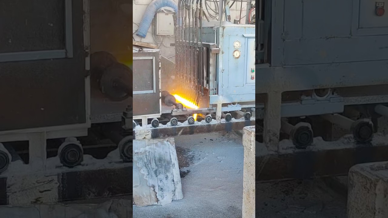 💕 Production and Processing of Flamed Granite Paving Stones🇨🇳