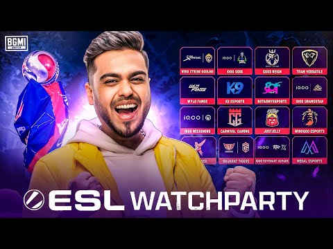 Esl Finals Watchparty || Bgmi Snapdragon Mobile Challenge Finals Day 1 - S6