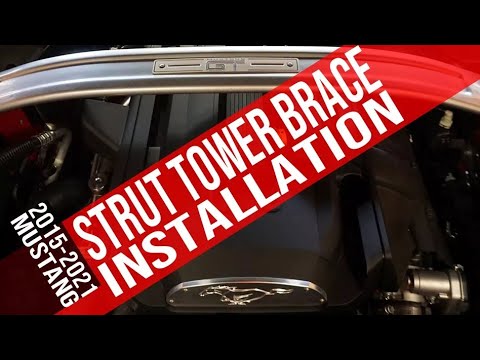 How To Install a Strut Tower Brace 2015-2022 Mustang - YouTube