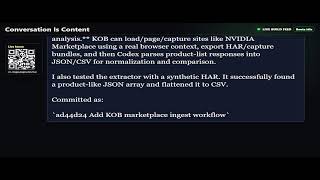 Conversation is Content: Building AI-Native Software Live with OpenAI Codex, Part 6