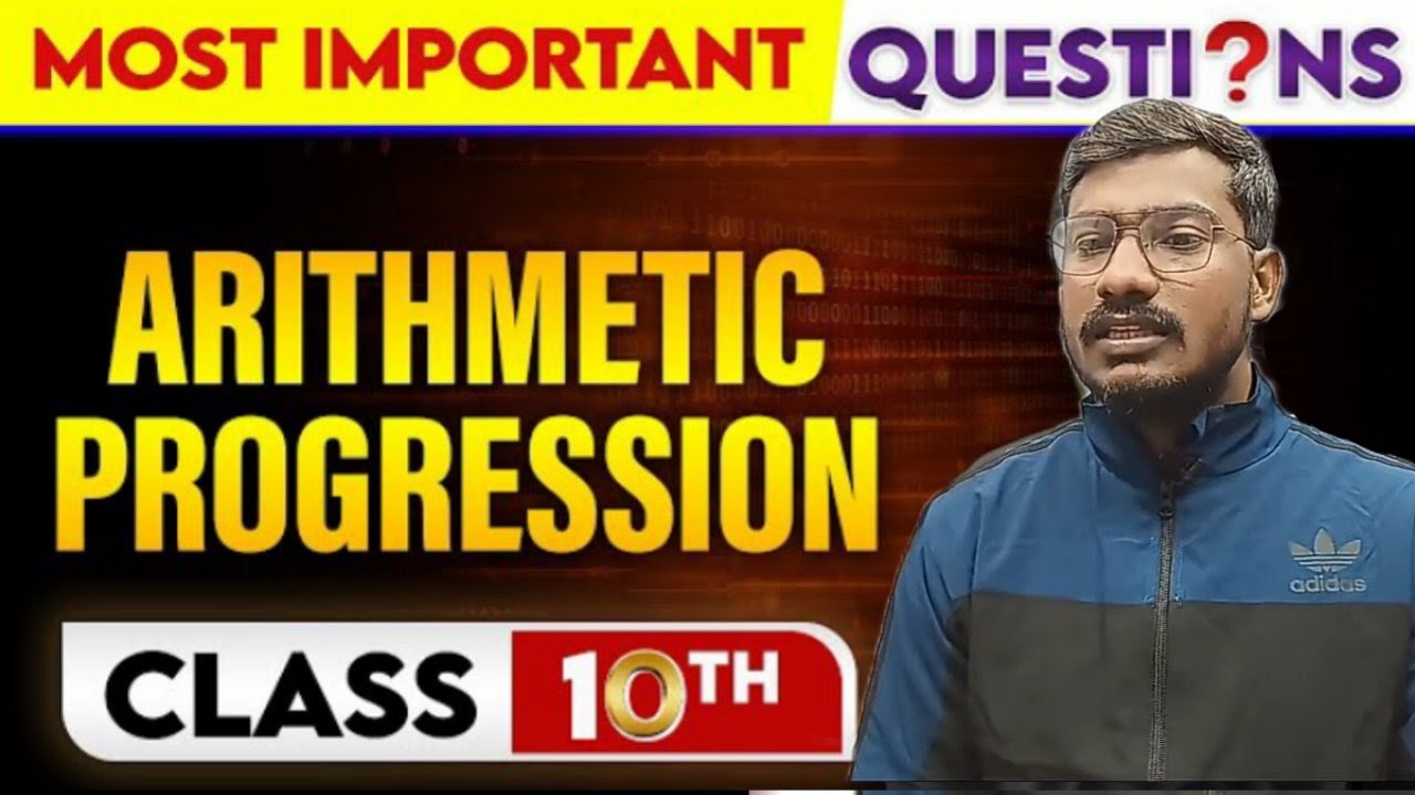 Pyq class 10th mathematics arithmetic progression series 5 youtube