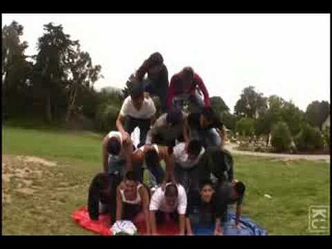 15 Person Human Pyramid