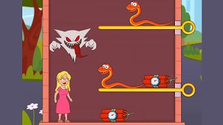 Save The Girl Rescue Daddy New Gameplay Walkthrough Puzzle | Pull The Pin Game screenshot 5