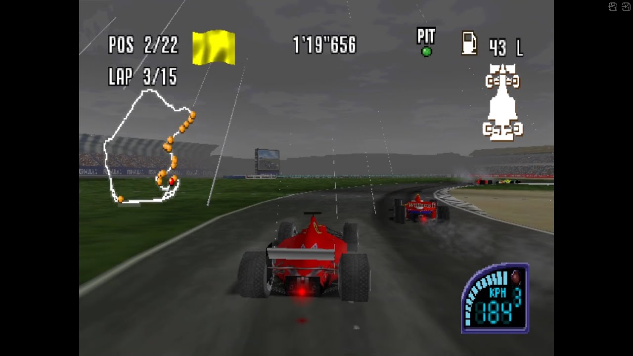 F1 Racing Championship (1999) — Round 8 Great Britain GP | Michael Schumacher Gameplay