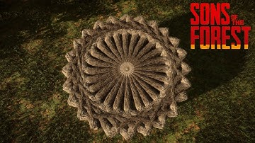 How To Build Circular Structures | No Mods | Sons of The Forest