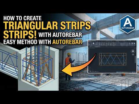 🎥 How to Draw a Triangular Shape Strip Using AutoRebar_Tutorial #autocad #autorebar #steeldesign
