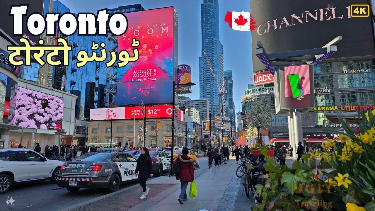 Toronto Downtown | Walk from Nathan Phillips Square to Yonge Dundas ...