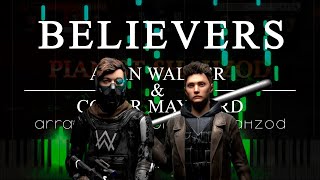 Alan Walker x Conor Maynard - Believers | piano cover | karaoke