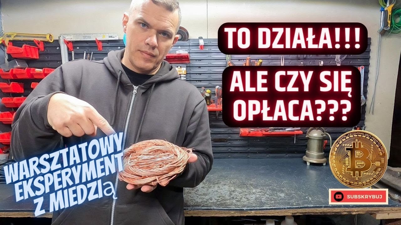 Testuję metodę odzysku  miedzi błyszczącej!