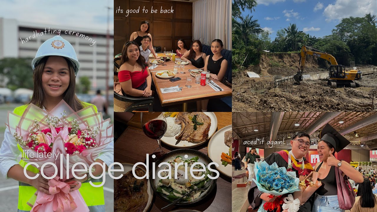 life lately - Days in my Life in College, last year in civil engineering, ojt👷‍♀️, study 