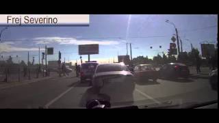 Смешные и странные аварии на шоссе № 2 в результате Дтп автомобиль