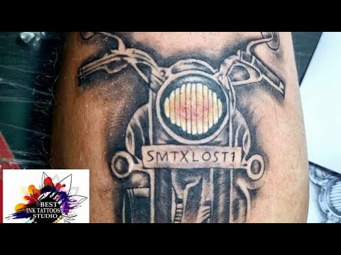 Learn 84 about simple royal enfield tattoo best  indaotaonec