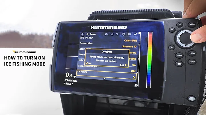 How to Turn on Ice Fishing Mode on Humminbird HELIX