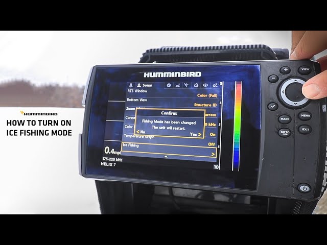 How to Turn on Ice Fishing Mode on Humminbird HELIX 