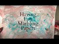 How to Marble Papers with Inks & Shaving Foam - FUN