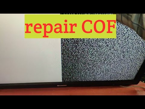 COF TV [LCD＆LED] SHARP MODEL：LC 37A33Mを削除/テレビシャープを修復[サウンドOK、バックライトOK、ただし画像は不可]