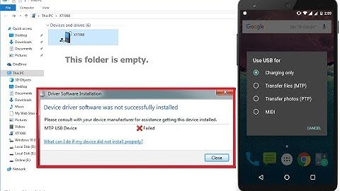 How to Fix MTP Media Transfer Not Showing When Phone Connect to PC