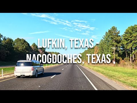 Lufkin, Texas to Nacogdoches, Texas! Drive with me on a Texas highway!