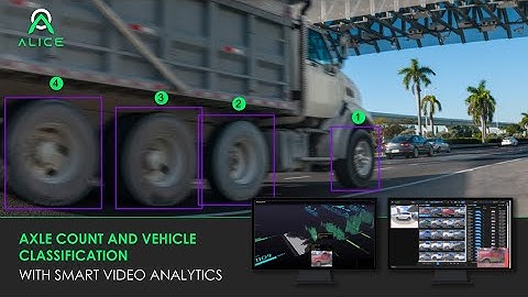 Automatic Axle Count and Vehicle Classification with AI Computer Vision - Smart Video Anlytics