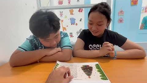 Tiếng Anh Giao Tiếp Phan Thiết: Henry and Amy practice talking about Describing Christmas Tree