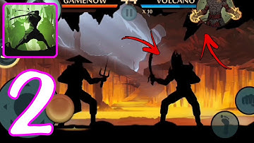 Shadow fight 2 - Gameplay Walkthrough volcano Part 2 720p (android, iso)