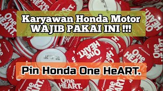 Gantungan Kunci Pin Honda One Heart 1 Sisi 58MM