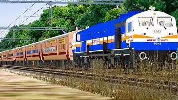 11301 MUMBAI CST BANGALURU UDYAN EXPRESS WITH WDP4D | उद्यान एक्सप्रेस |