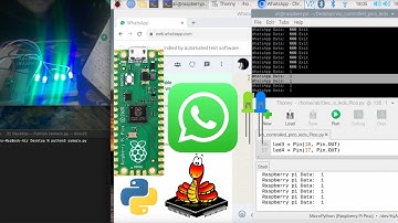 Controlling raspberry pi pico leds via whatsapp message