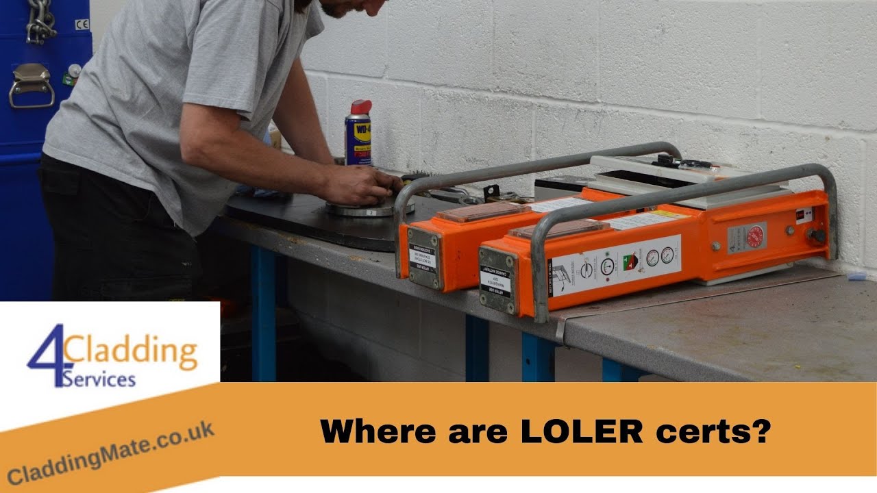 What is a LOLER for a vacuum lifter & where are they on a VIAVAC vac lifter? l 4 Cladding Services