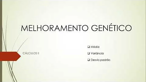 O que é variância genética?