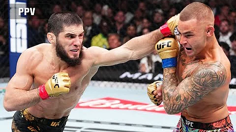 islam makhachev vs dustin poirier UFC 302 highlights