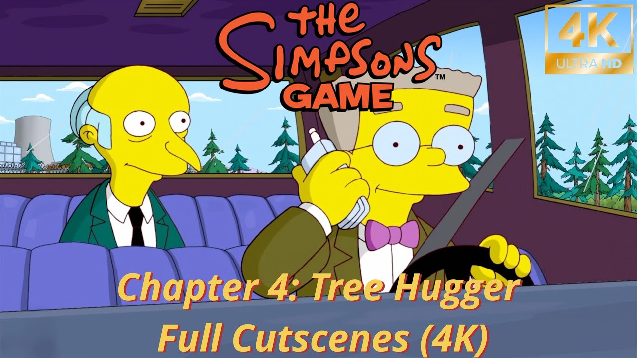 The Simpsons Game – Chapter 4: Tree Hugger | Full Cutscenes (4K)