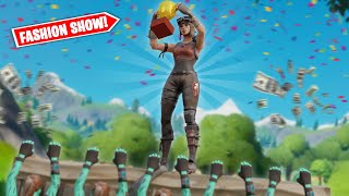 I STREAM SNIPED this YouTuber's Fortnite FASHION SHOW and WON! (insane)